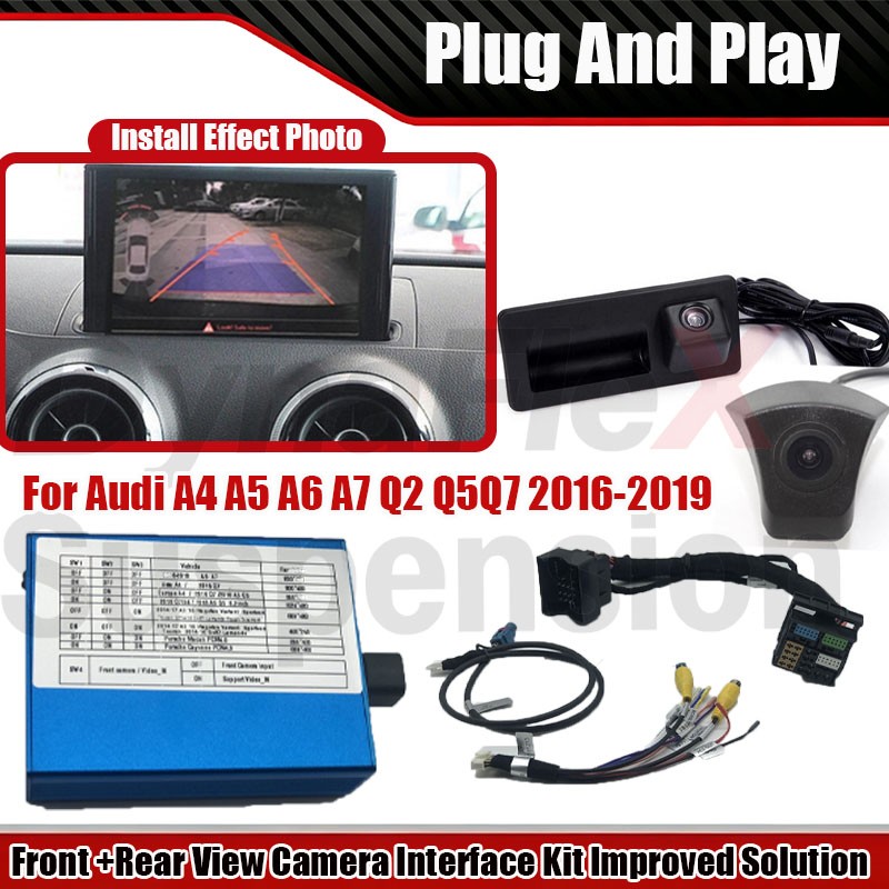 For Audi A4 A5 A6 A7 MIB2 Front Rear View Camera Interface Kit Improved Solution