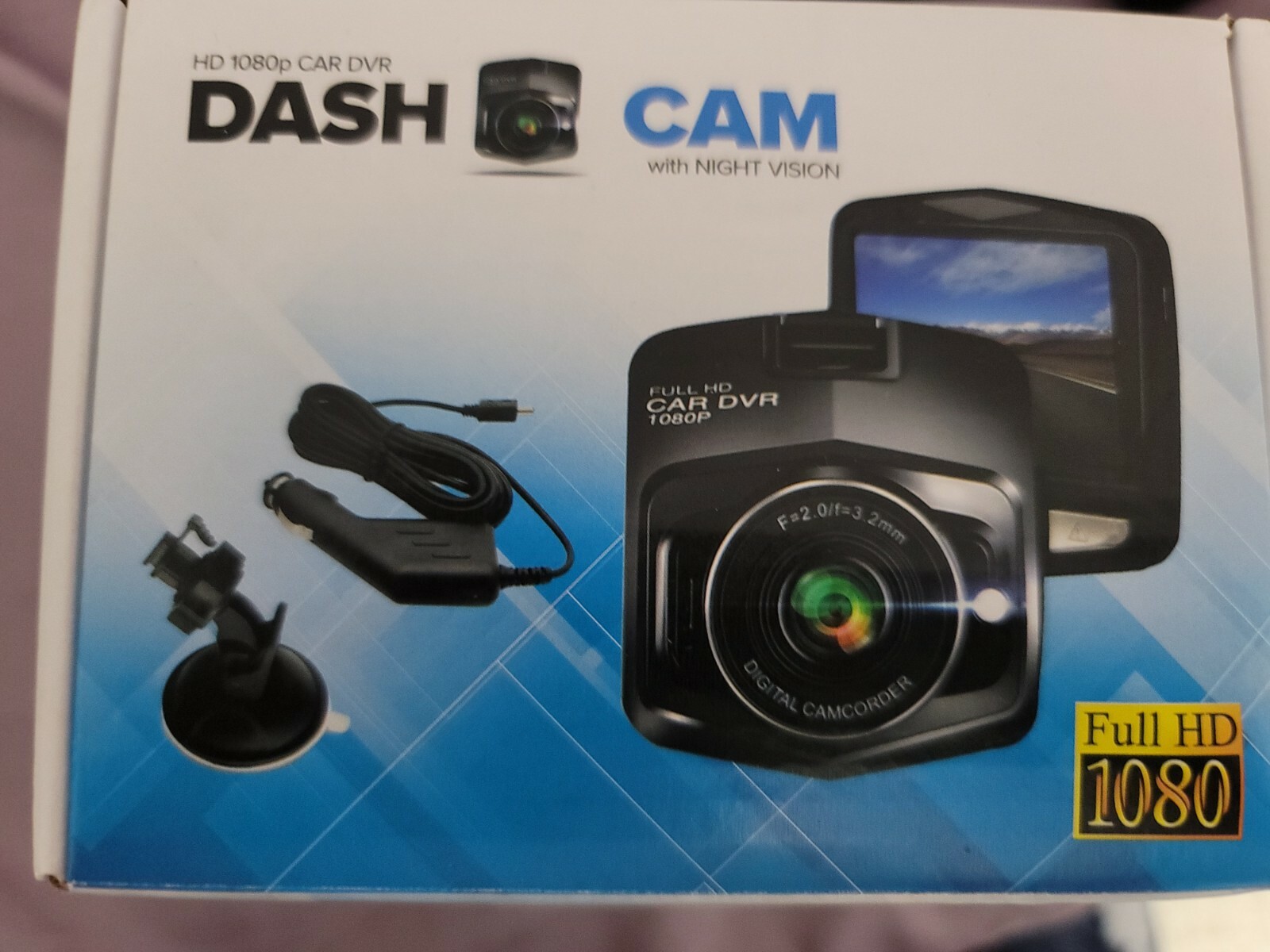 2.4” Full HD 1080P Dash Cam Car DVR Front or Rear Camera Night Vision G-sensor