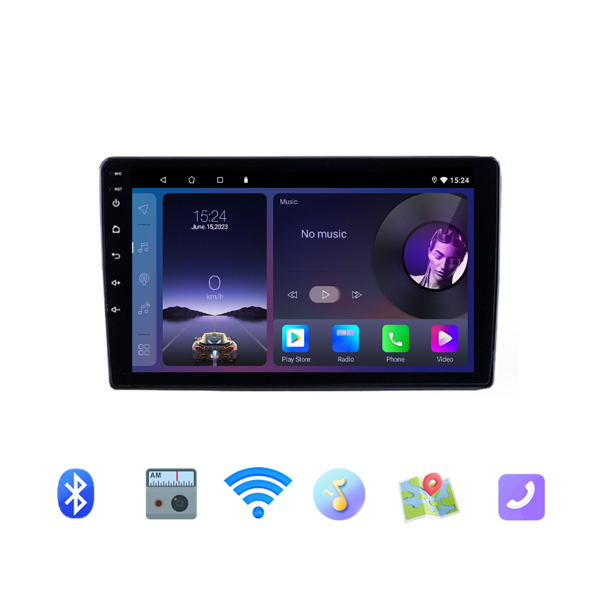 6+64GWireless CarPlay Android Auto Stereo Sat Navi BT For Ford Transit 2007-2013