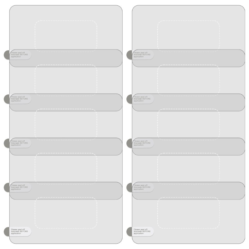 Car Electrostatic Windshield Film Mounting Dashcam Stickers Heat Resistant 10pcs