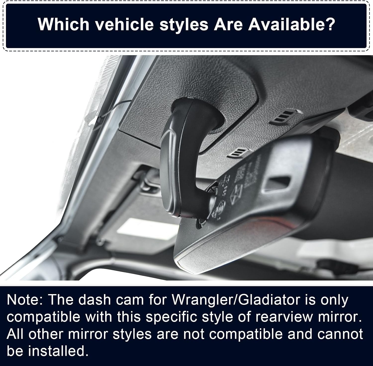 4K HDR Dash Cam for Jeep Gladiator JT 2018-2023 & Wrangler JL 2018-2023 GPS Wifi