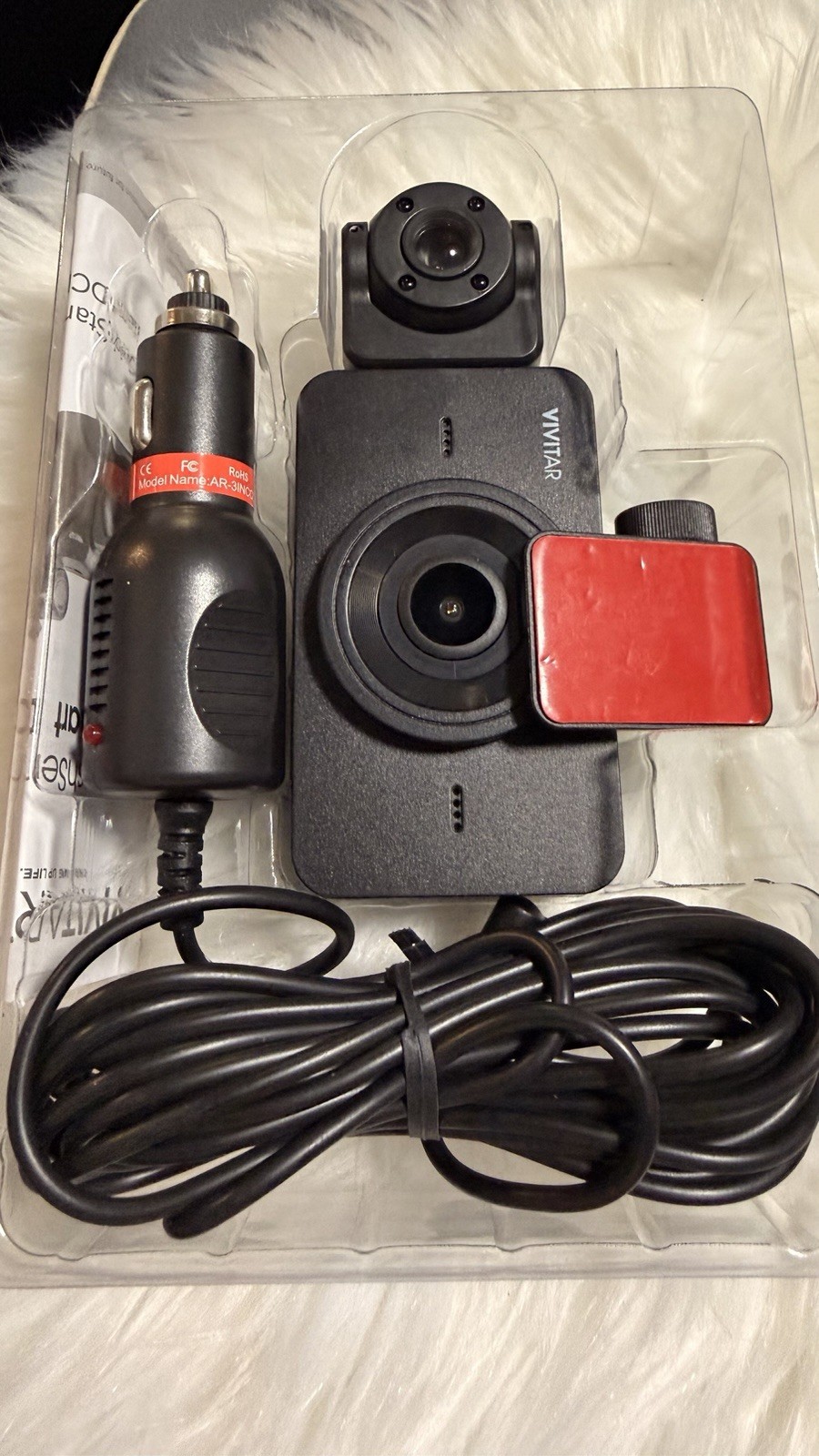 Vivitar 4k Smart Dash Cam Dashcam Dashsense Duo AI Powered-Black-NEW In Box