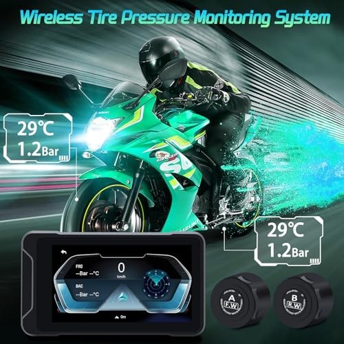 Motorcycle Dash Camera Support Wireless Apple Carplay & Android Auto | 1080P