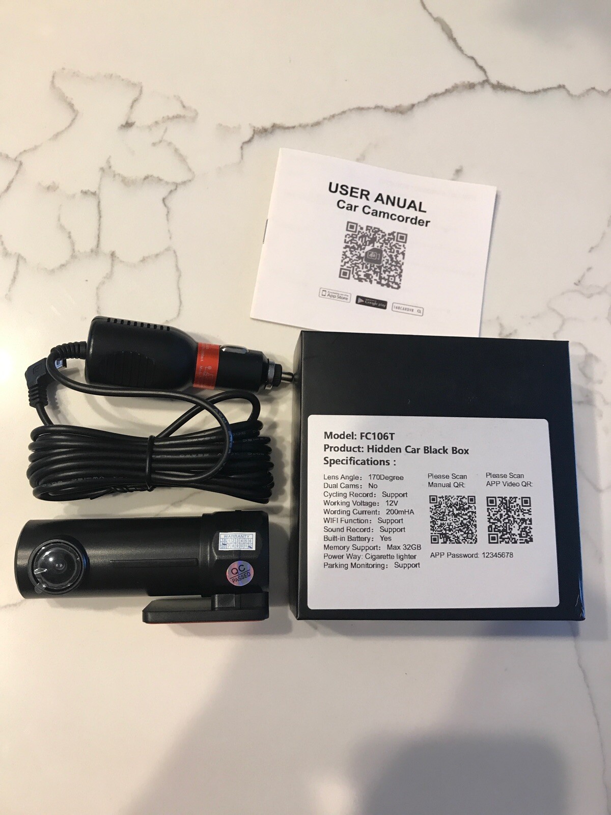 dash camera fc106t