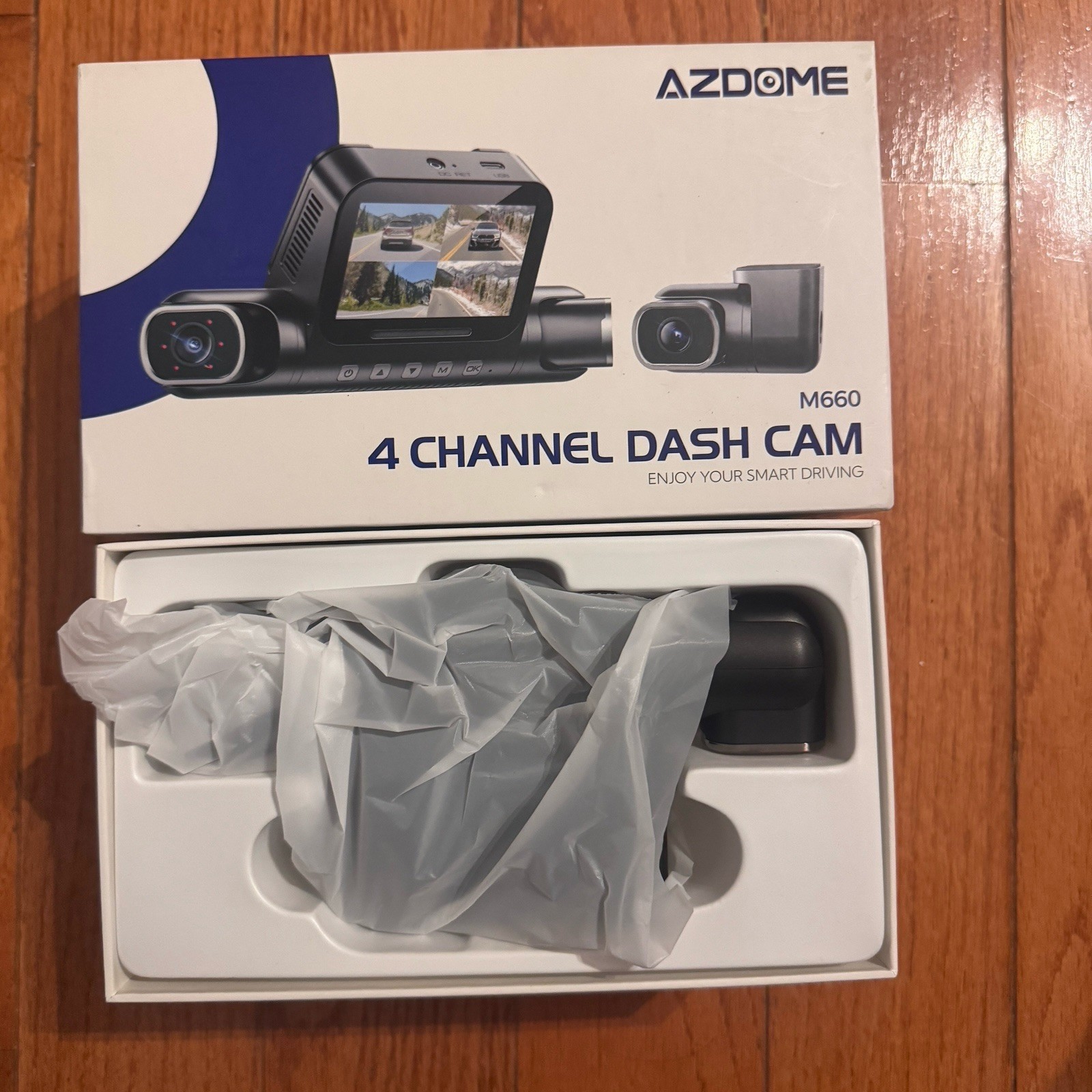 AZDOME 4CH Dash Cam 4K 5G WiFi GPS Dash Camera Park Mode 128GB eMMC+Hardwire Kit