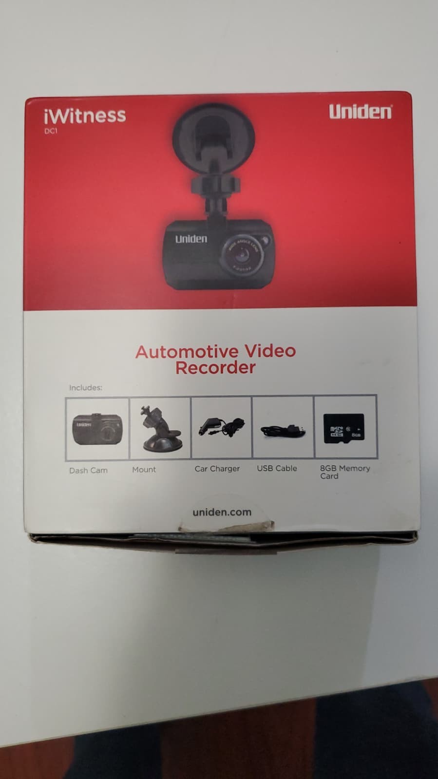 Uniden iWitness DC1 1080p HD Dash Automotive Video Recorder