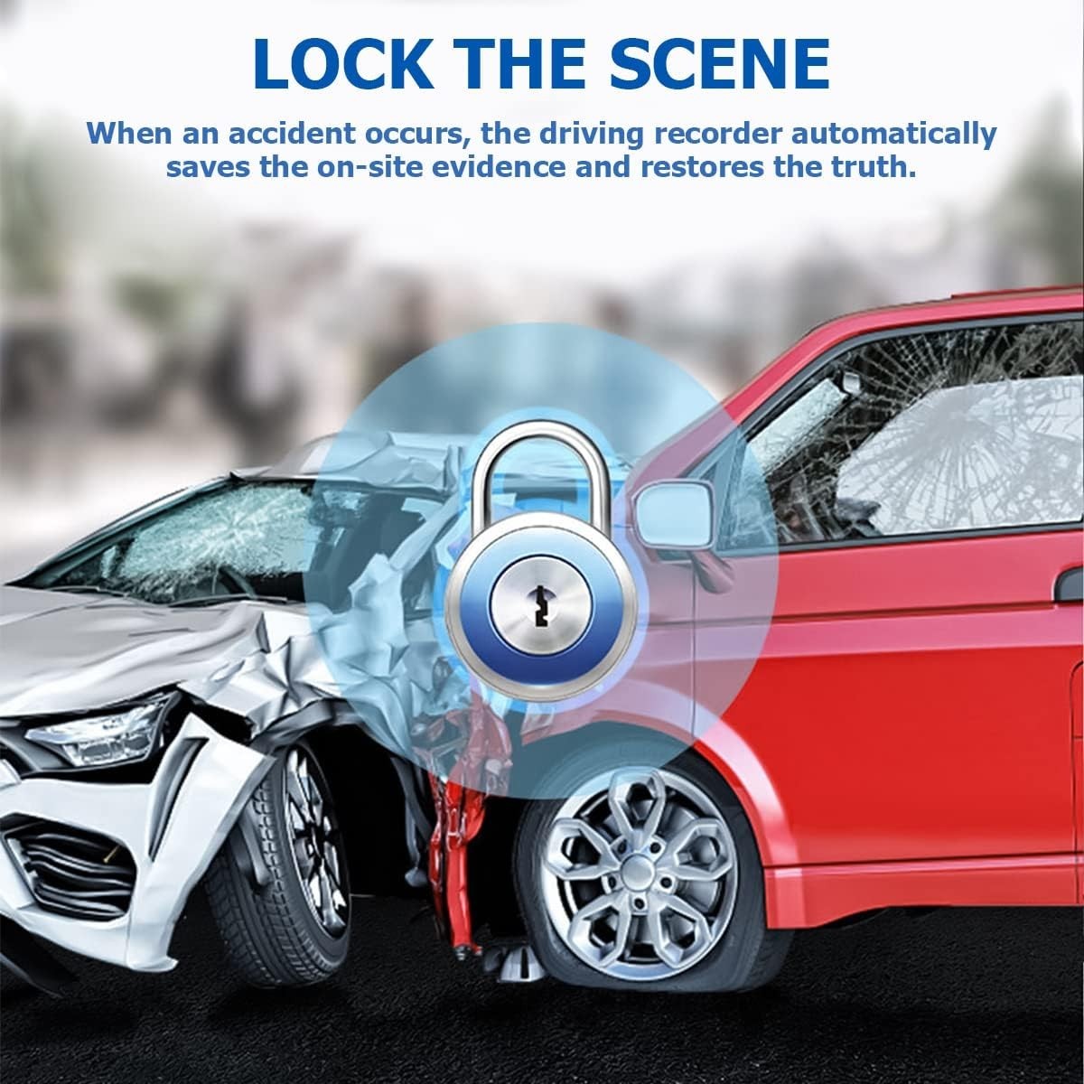 Waterproof 1080P Rearview Mirror Camera with Parking Assistance & Loop Record