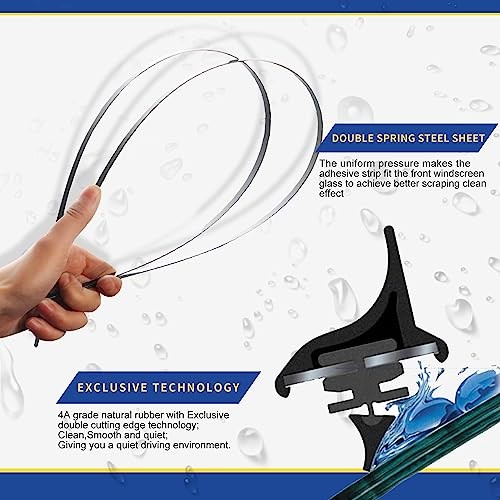 3 Wiper Blades Factory Replacement for 2013-2020 Pathfinder,2014-2023 Rogue |