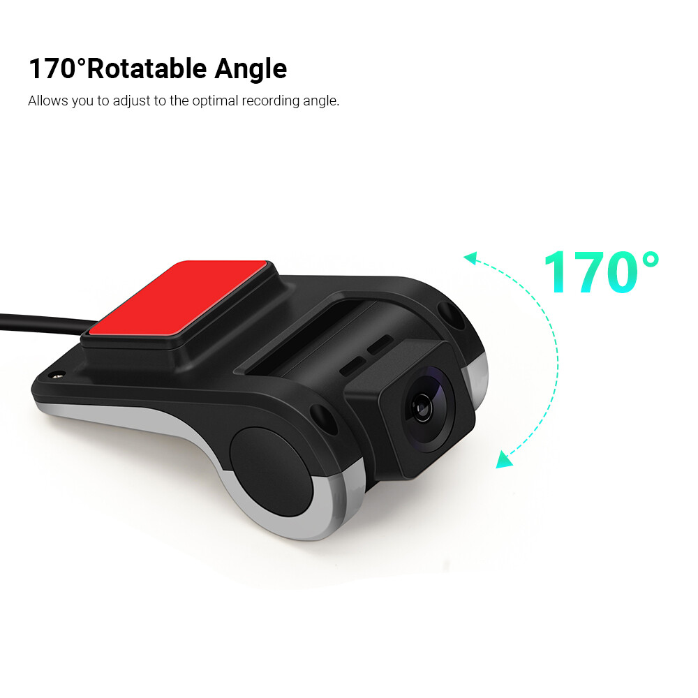170° Car USB DVR Dash CAM ADAS Real-Time Minitoring GPS 720P HD Video Recording