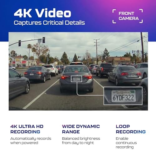 PG17 2CH Mirror Dash Cam 4K – 12″ Touch Screen – 24H Parking Mode – Mirror