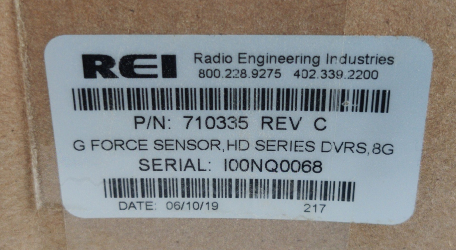 REI 710335 G Force Sensor HD Series DVRS 8G Bus Truck
