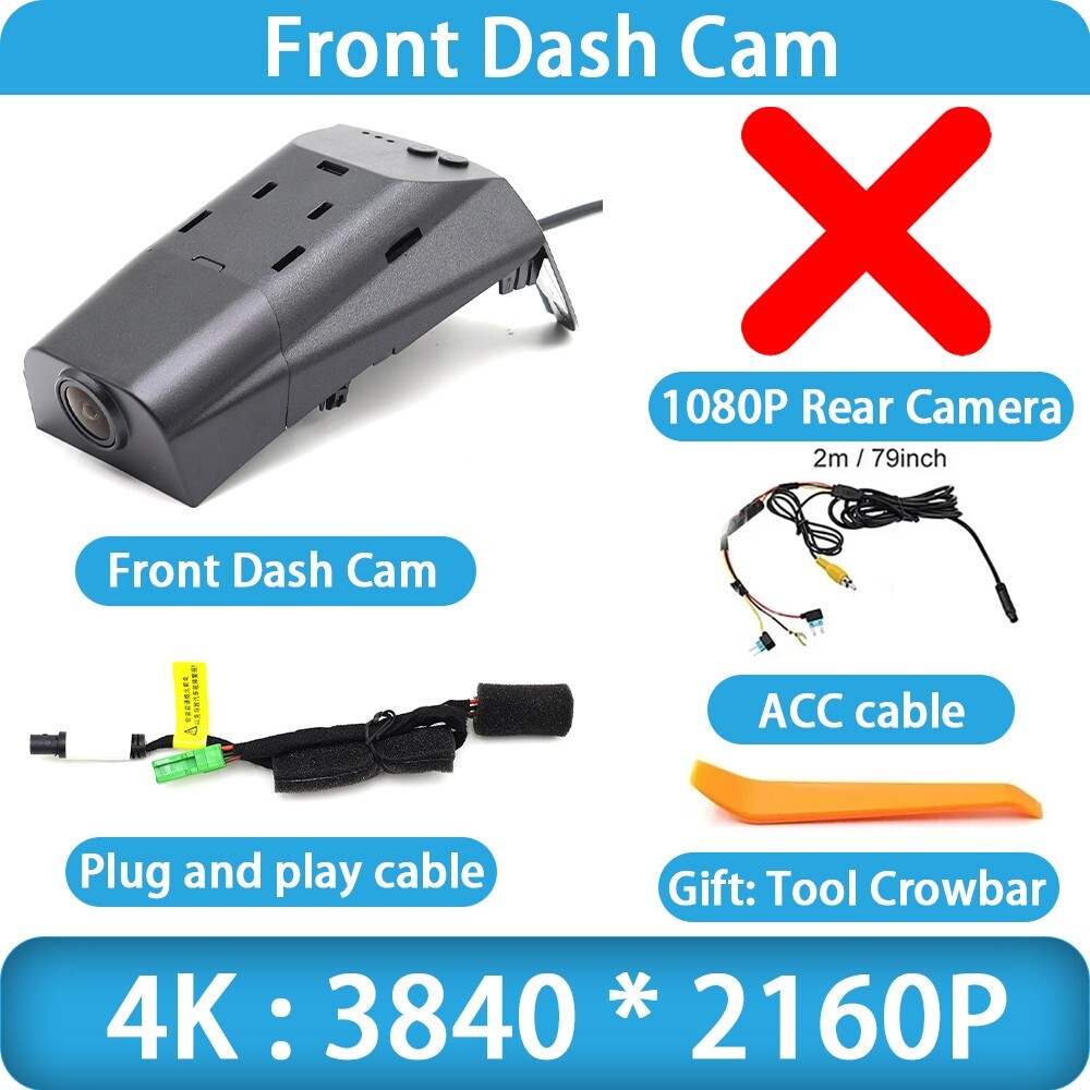 4K 2160P Wifi Car Dash Cam Camera for Volvo XC40 2017 2018 2019 2020 2021 2022