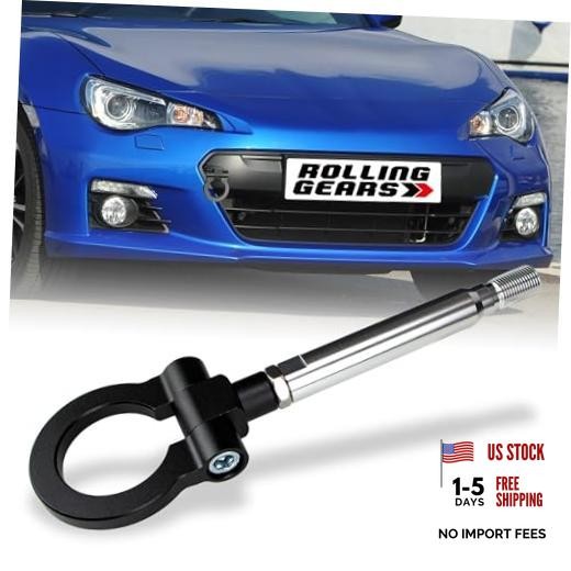 Black Racing Tow Hook for 2015–2021 WRX, 2013–2021 FR-S GT86 BRZ – Black