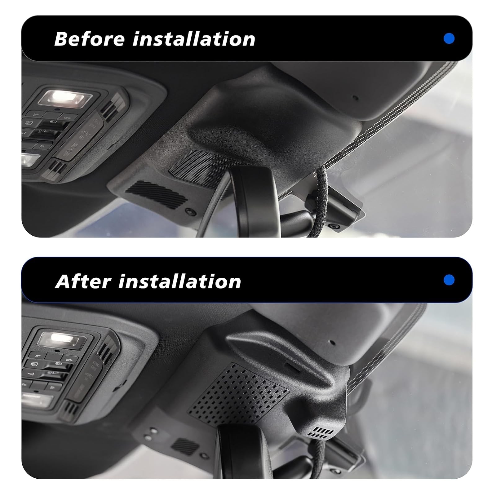 Dash Cam Ford F150 F250 2021-2025 OEM Style 4K GPS