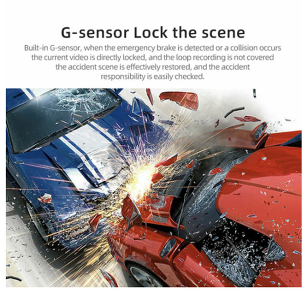 1080P Dash Cam 2in Car DVR Video Cycle Recording Camera Night Vision G-sensor