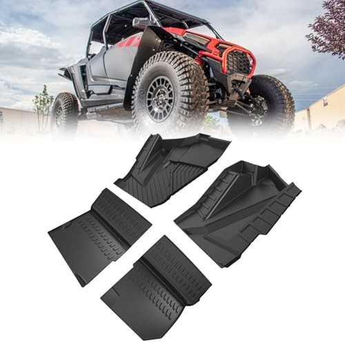 TPE Floor Mats for Polaris RZR XP 1000 / XP 4 1000 2024/2025 | Non-Slip Front