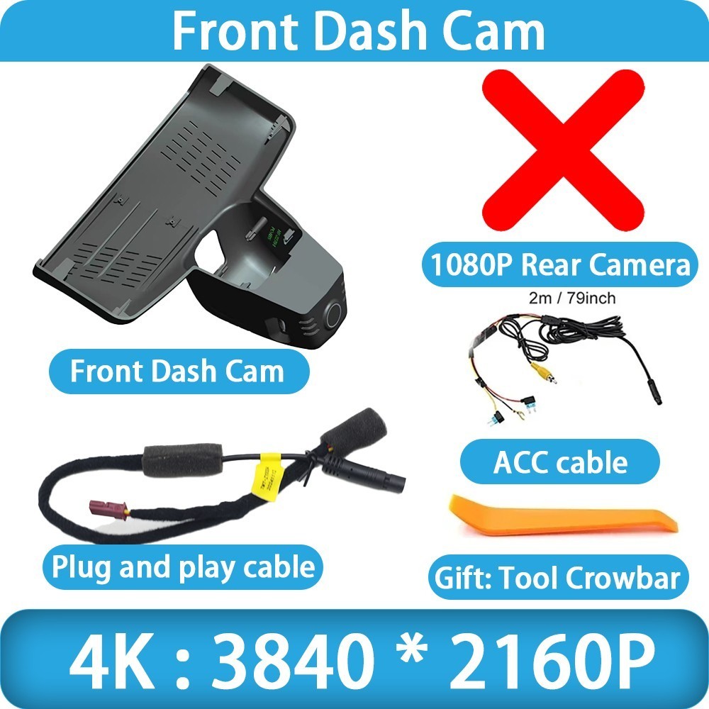 for Mini Cooper F65 F66 F67 3 5 Door Convertible OEM 4K Wifi DVR Dash Cam Camera