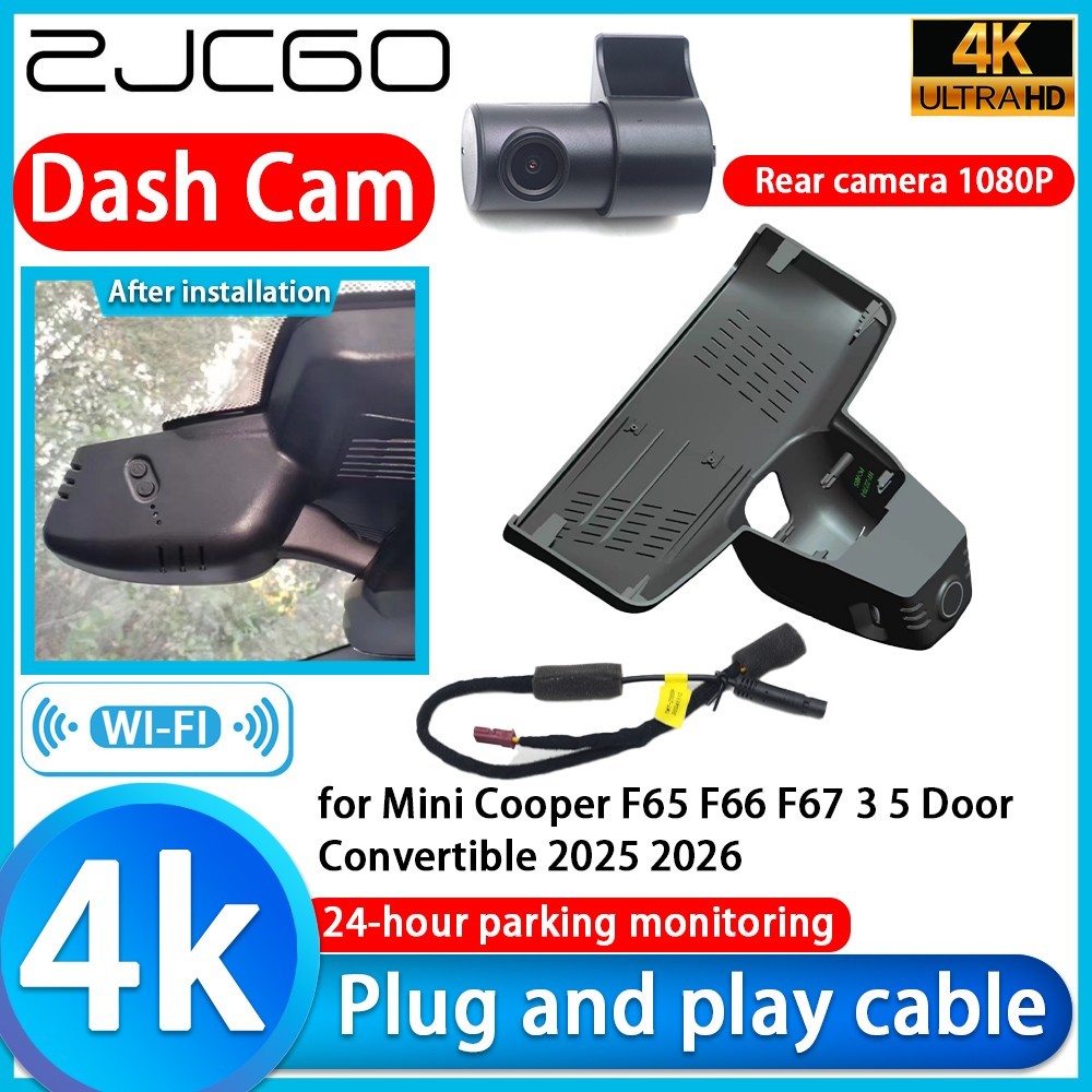 for Mini Cooper F65 F66 F67 3 5 Door Convertible OEM 4K Wifi DVR Dash Cam Camera