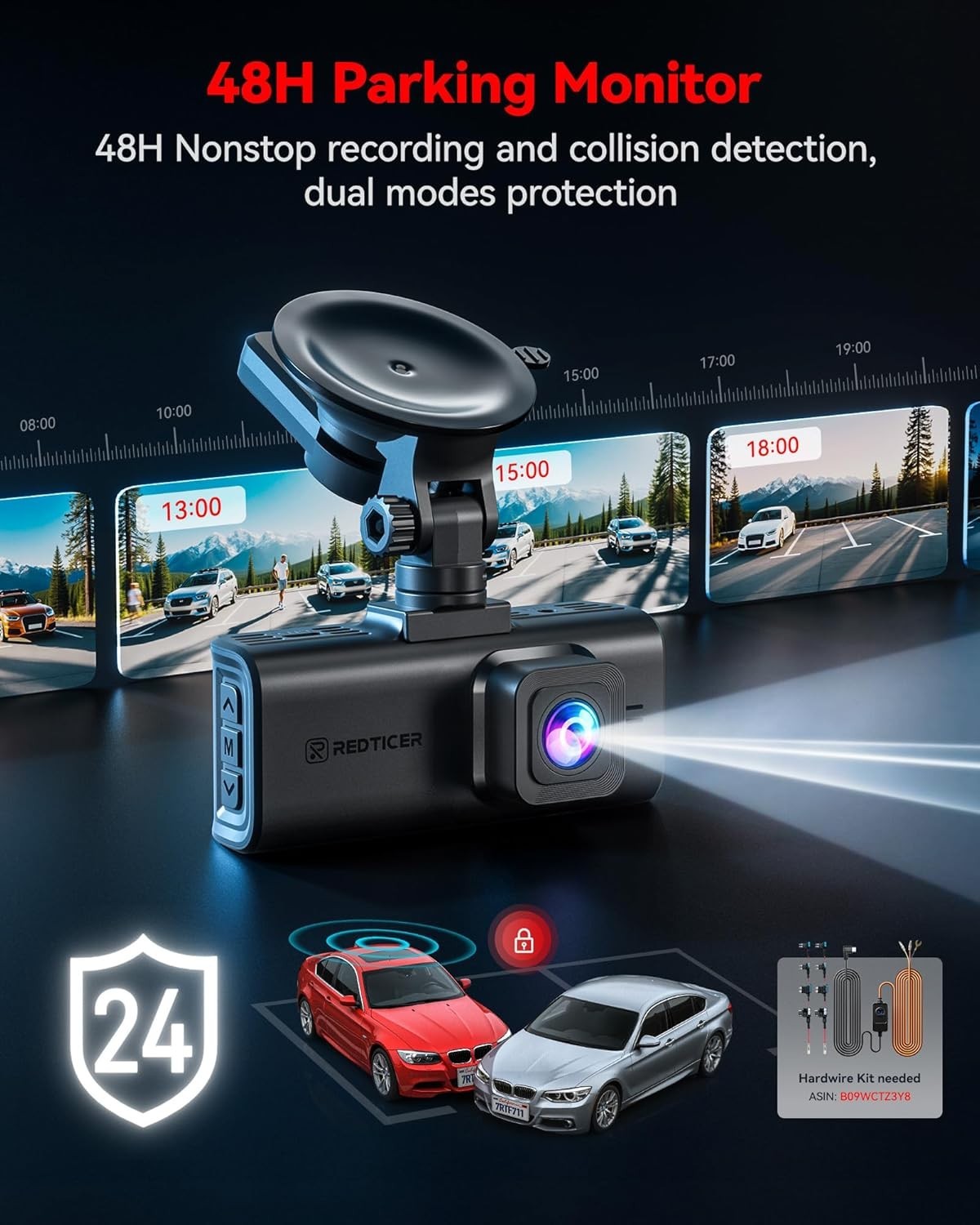 Comprehensive 4K Dash Cam Kit – Front & Rear Cameras, 128GB Card Included
