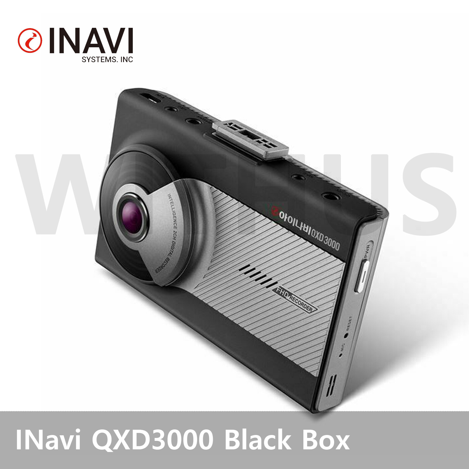 INavi QXD3000 2ch 3.5″ TFT LCD FHD Car Dash Camera Black Box 64GB
