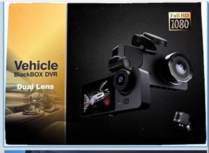 💪Vehicle Black Box DVR Dual Lens HD Camera Full HD 1080 Loop Rec Backup Cam New
