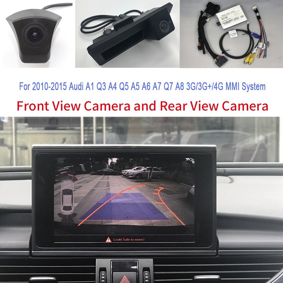 For Audi A4 MMI Front And Rear View Camera Interface Kit Reverse Backup Improved