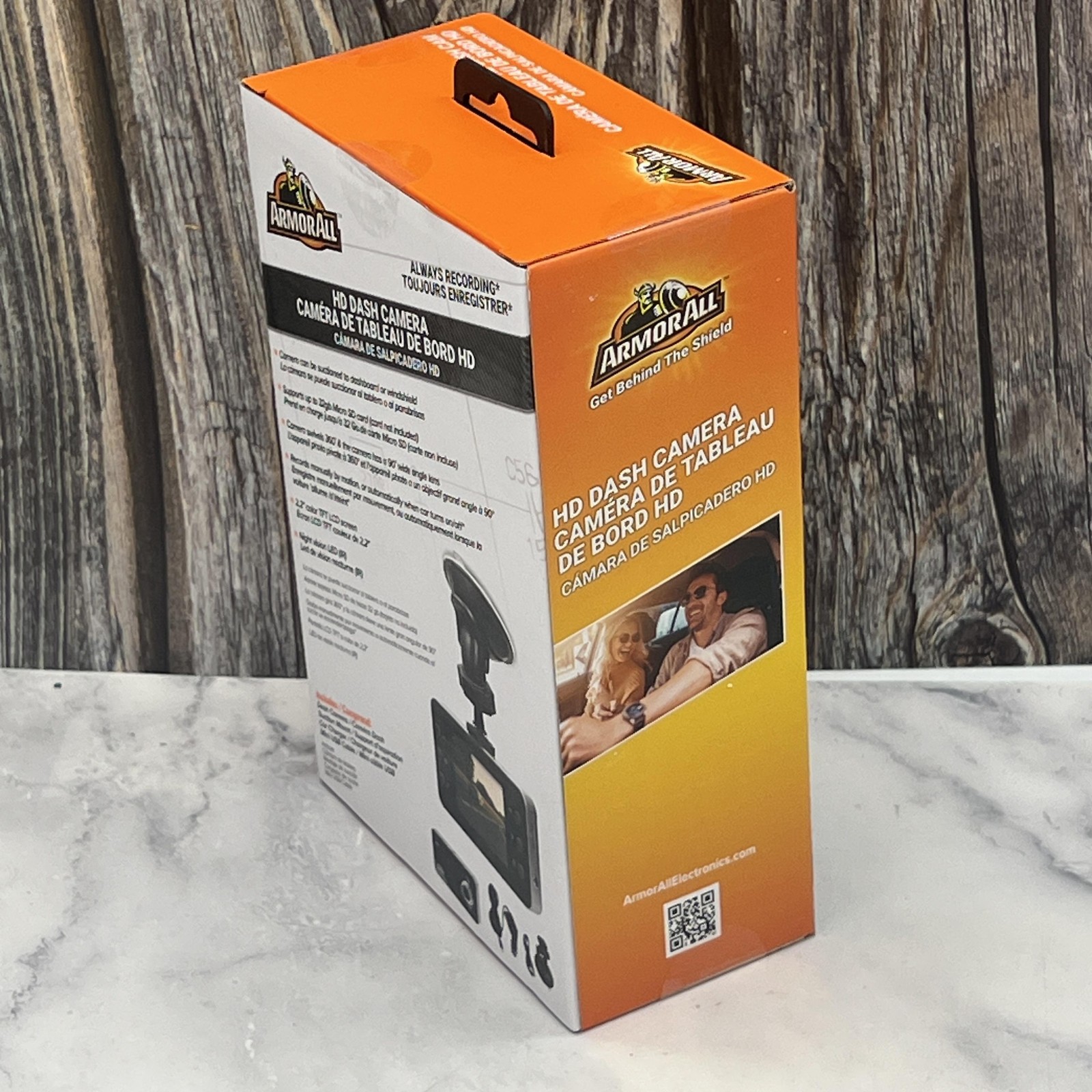 ArmorAll HD DASH CAM with Suction Cup Base & 2.2″ TFT LCD Screen #ADC2-1003-BLK