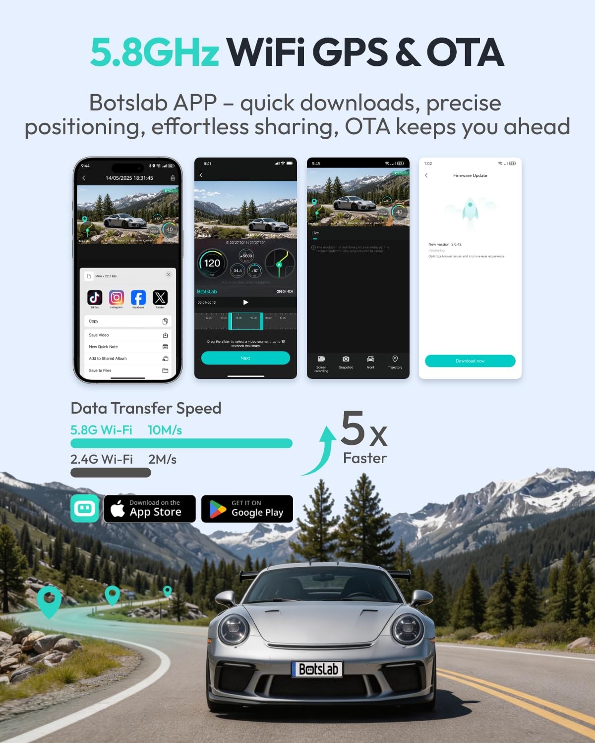 3K 4 Channel Dash Cam, 360° All-Around View, Front/Rear/Inside Car Cameras wi…