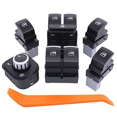 Front and Rear Window Switch and Mirror Switch | for VW CC Tiguan 2009-2017,