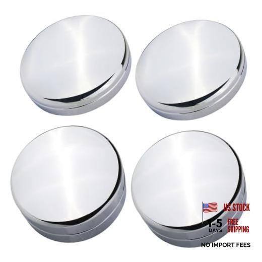 TQPONLY Chrome Dually Wheel Center Caps Covers – Compatible with Front & Rear