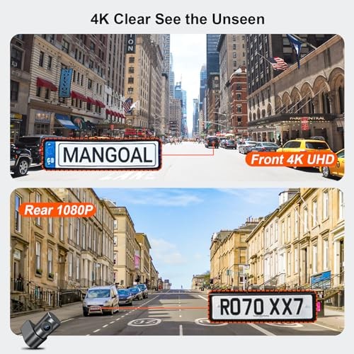 Front 4K & Rear 1080p Dash Cam for Mazda CX5 2019-2025 & Front 4k & Rear 1080p