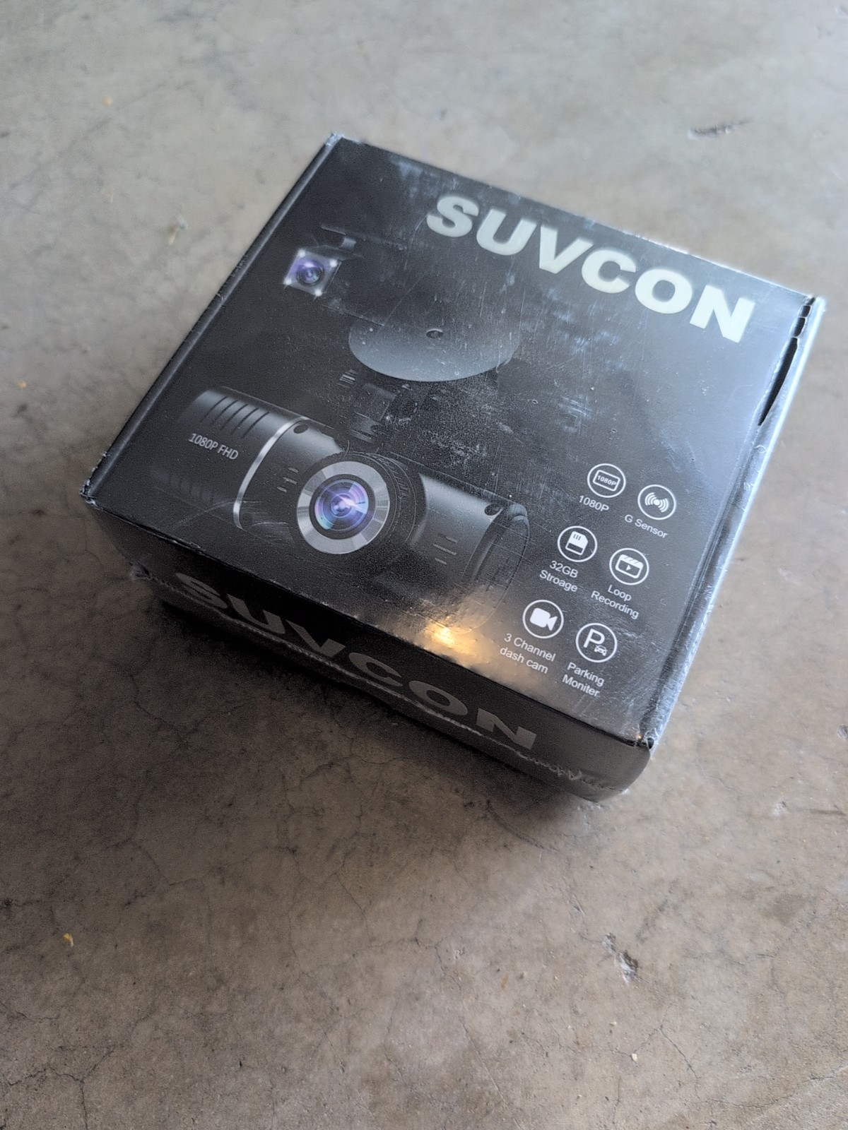 ​​SUVCON 3 Channel Dash Cam 1080P – Front Inside & Rear Car Camera w/ 32GB Card