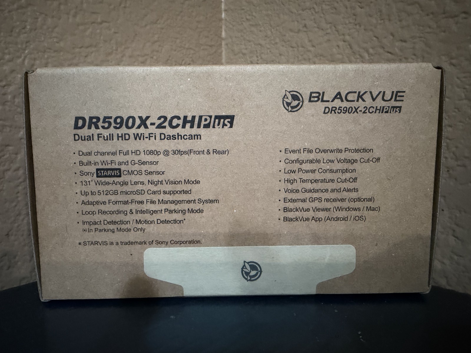 BlackVue DR590X-2CH Plus 1080p Dash Cam 32GB Sony STARVIS Wi-Fi Parking Mode