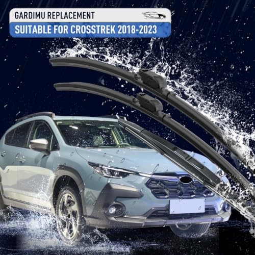 Front and Rear Windshield Wiper Blades, 3 Pcs 2018-2023 For Subaru Crosstrek