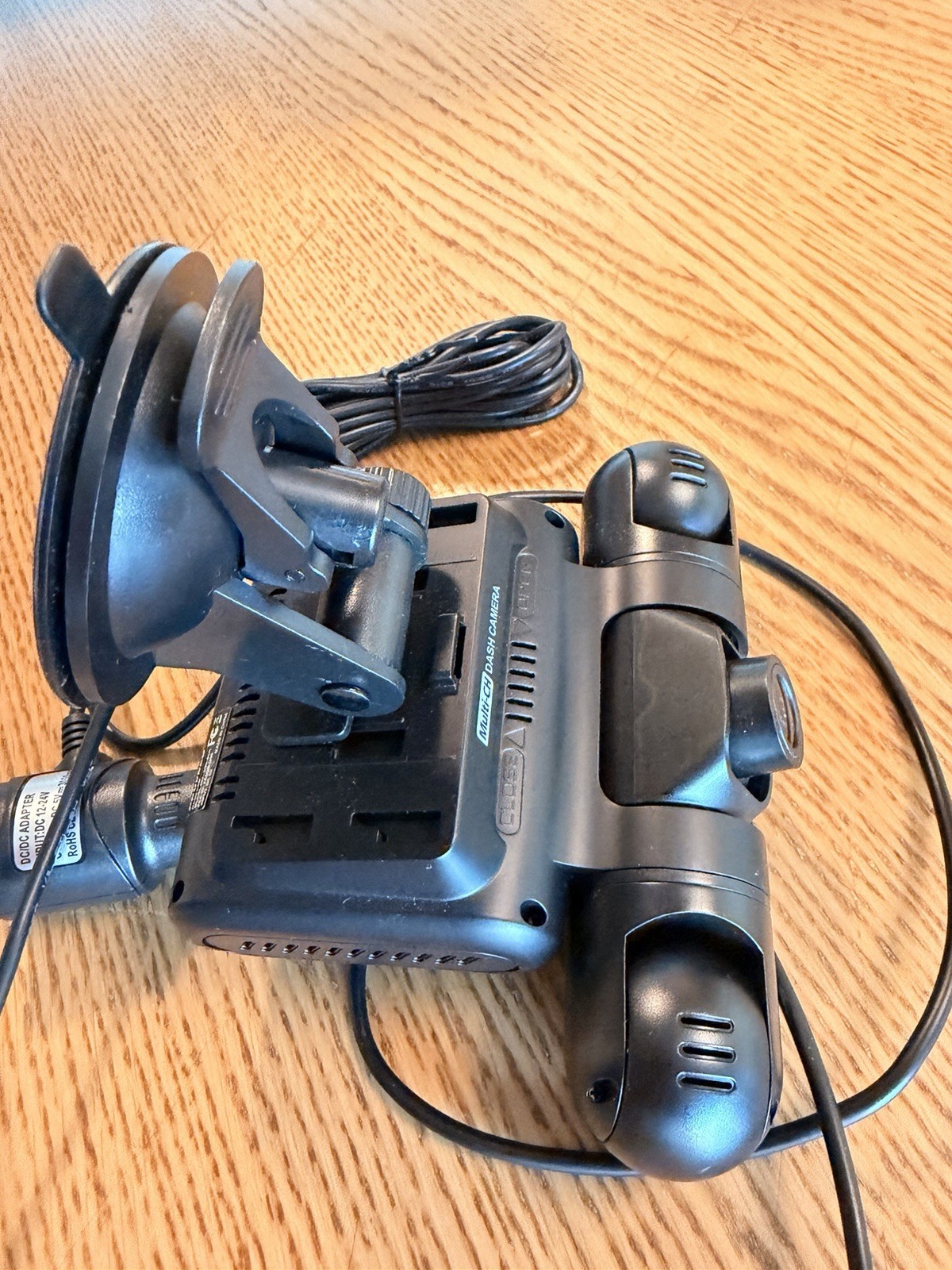 PRUVEEO 360 Degree View 3 Channel Dash Cam Front and Inside Left Right