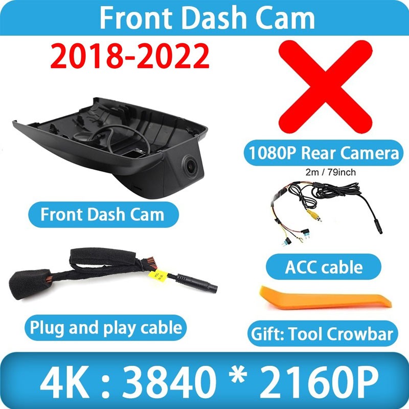 Plug and Play 4K Wifi DVR Dash Cam Camera for Toyota Prius XW50 XW60 2018-2026