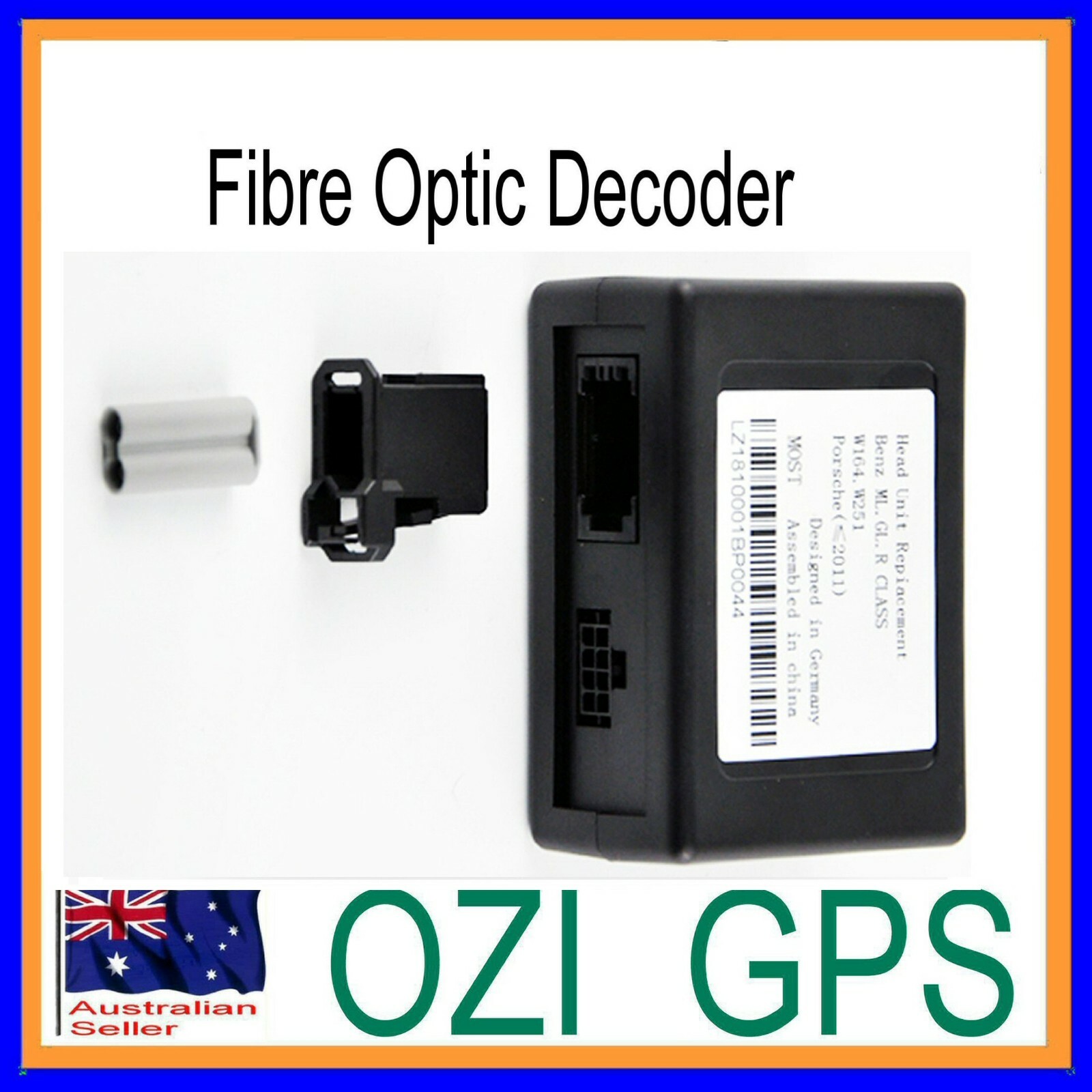 HARMON KARDON / BOSE OPTIC FIBRE ADAPTOR PORSCHE CAYENNE / CAYMAN /911 /BOXSTER
