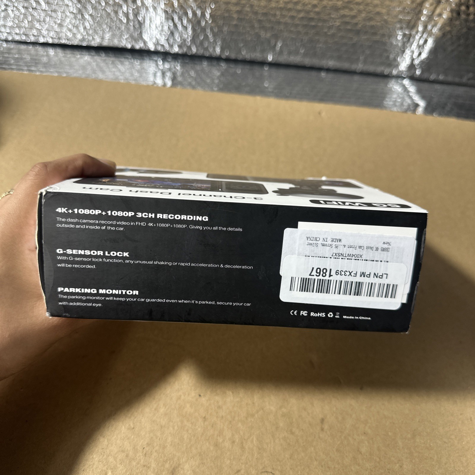 5G Wifi 3-Channel Dash Cam- Used