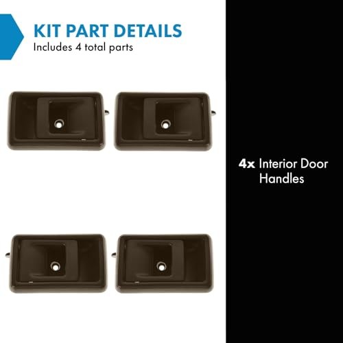 Door Handle Inside Front & Rear Brown Kit Set of 4 for Prizm 4Runner DHA37646