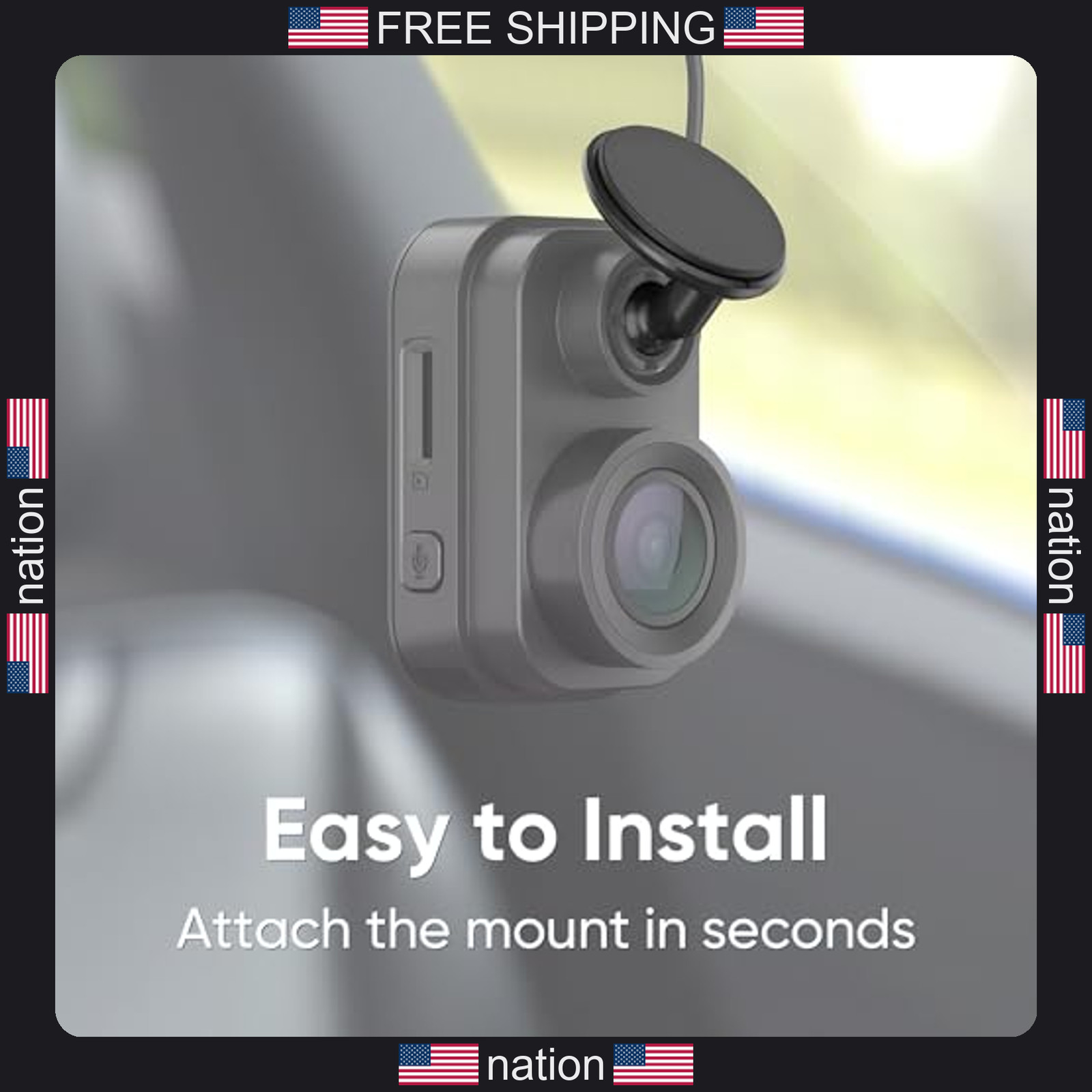 Garmin dashcam mount 2 pack low profile adhesive for Dash Cam Mini 2 3 45 46 47