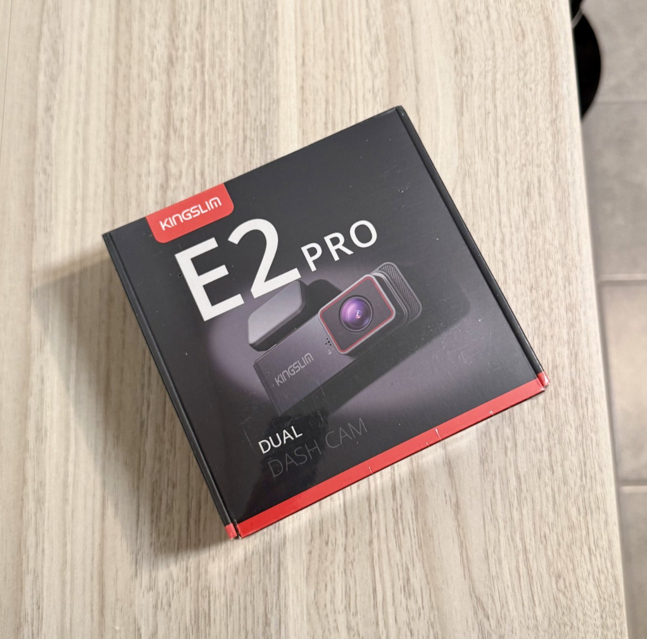 Kingslim E2Pro Front and Rear Dash Cam 2K WiFi W/App & SD Card