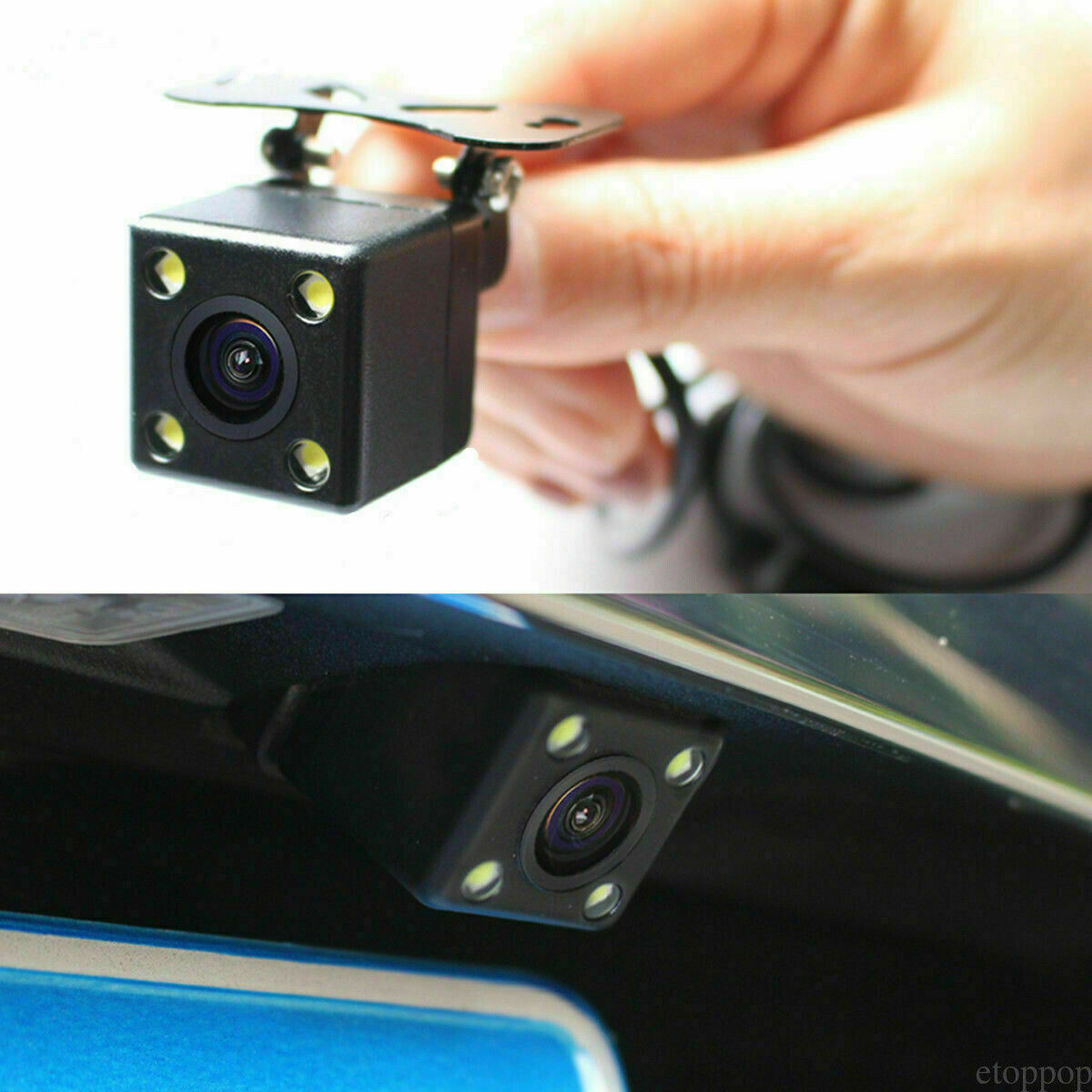 Mirror Monitor Rear View Reversing HD Backup Camera Dash Cam Waterproof for car