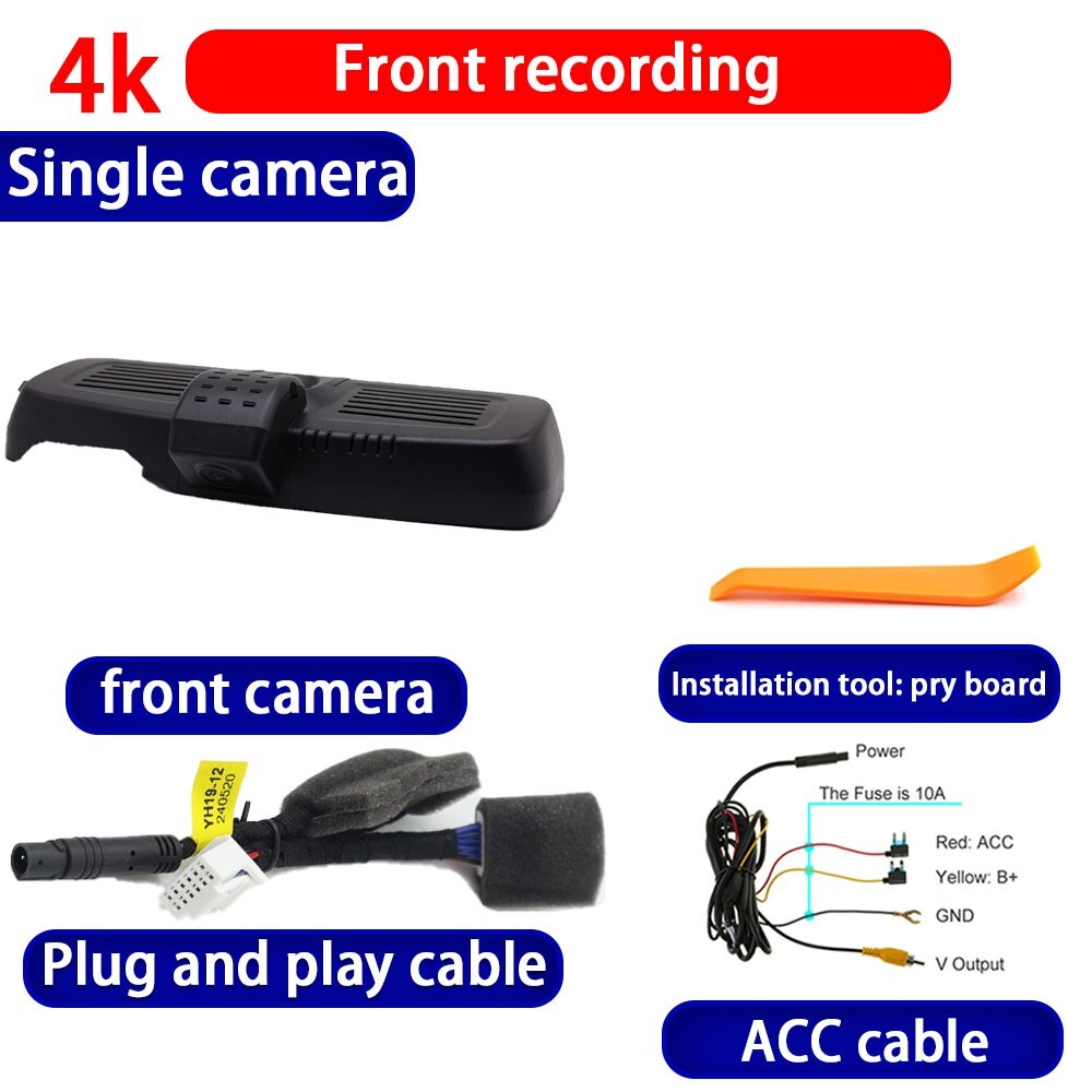 4K 2160P Wifi DVR Dash Cam Camera for Great Wall Wey GWM Tank 300 330 2020-2025
