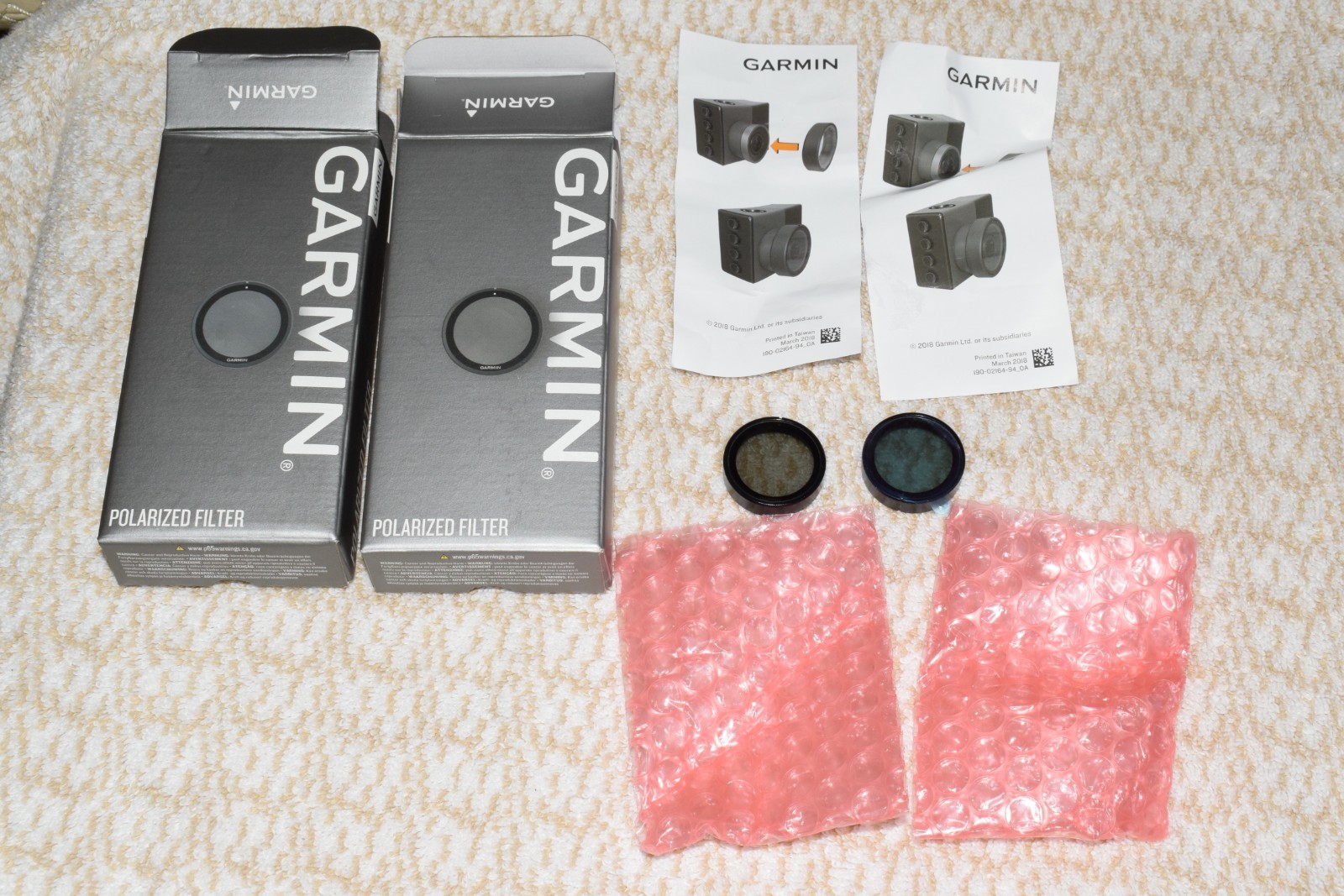 Two Garmin Polarized Lens Covers for Dash Cam (010-12530-18)