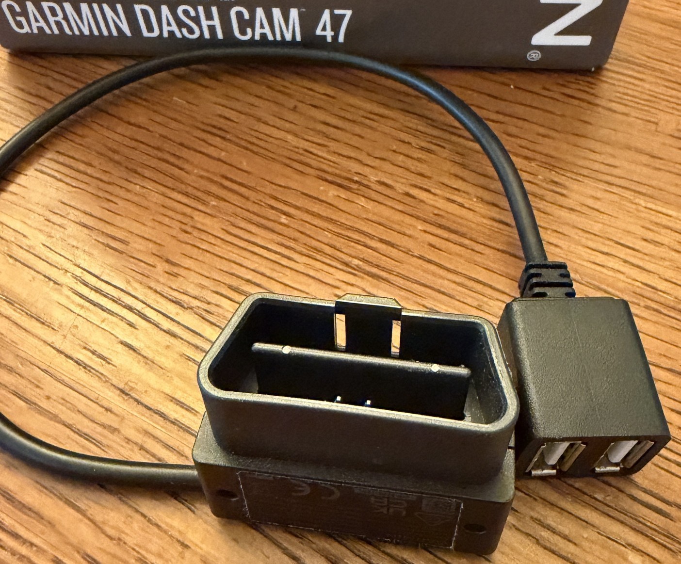 Garmin Dash Cam 47 — 1080p HD, 16GB MicroSD, PLUS Constant Vehicle Power Cable