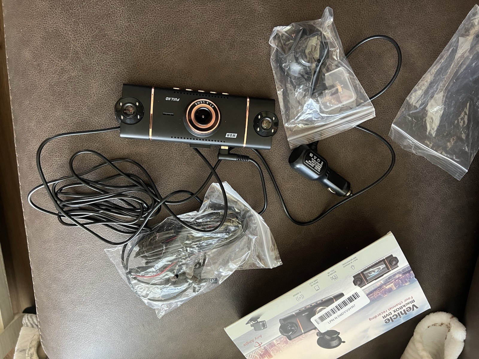 Vehicle Camera Mount Compatible with Windshield Dashboard Recorder