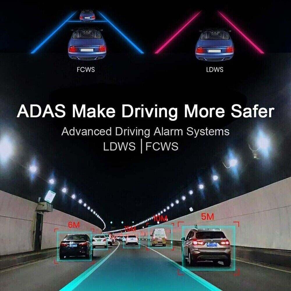 Clear Durable Sturdy Easy-To-Install Wear-Resistant 170°Wide-Angle Wifi Dash Cam