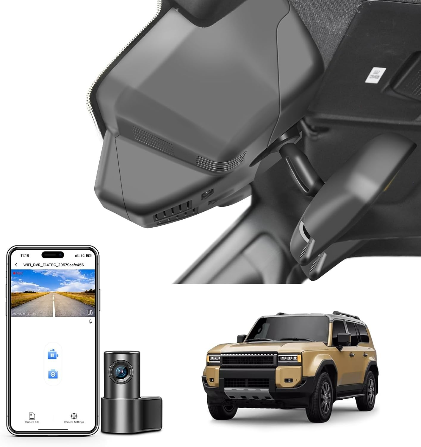 *NEW* Front 4K & Rear 1080p Dash Cam for Toyota Land Cruiser 2024-2025 128GB