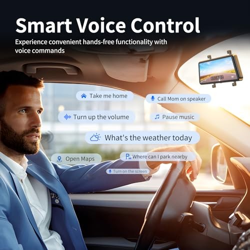 2.5K Mirror Dash Cam with Carplay Mirror & Android Auto, Dash Cam Front and