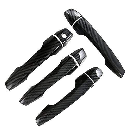 Outside Door Pull Doorknob Handle Decor Cover Trim RH/LH, Exterior Car Chrome